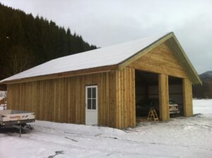 Bilde av Stålbygg med trekledning