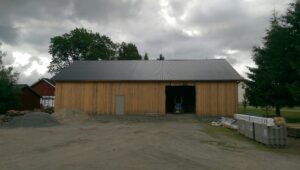 Bilde av Stålbygg med trekledning