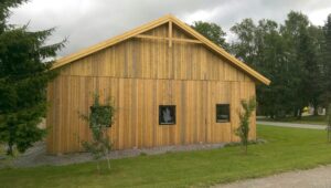 Bilde av Stålbygg med trekledning