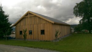 Bilde av Stålbygg med trekledning