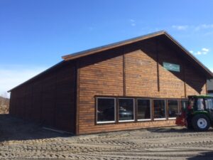 Bilde av Stålbygg med trekledning