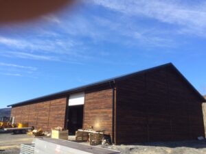 Bilde av Stålbygg med trekledning